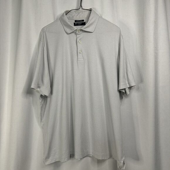 Cremieux Shirt Mens XL Polo Classics Pattern Blue Lightweight Comfort Golf - Picture 1 of 8